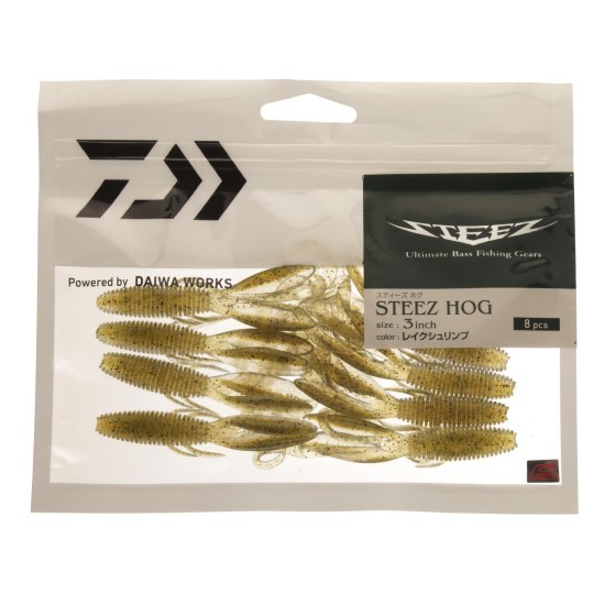 Nalucă Daiwa Steez Hog 3, Lake Shrimp, 7.6cm, 8buc/plic