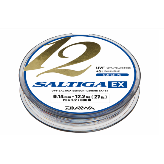 Fir textil Daiwa Saltiga 12BEX+SI, Multicolor, 0.16mm/14.0kg/300m Fir textil Daiwa Saltiga 12BEX+SI, Multicolor, 0.16mm/14.0kg/300m
