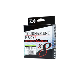 Fir textil Daiwa Tournament 8X Braid EVO+ Super Slim PE, Chartreuse, 0.05mm/6.4kg, 135m