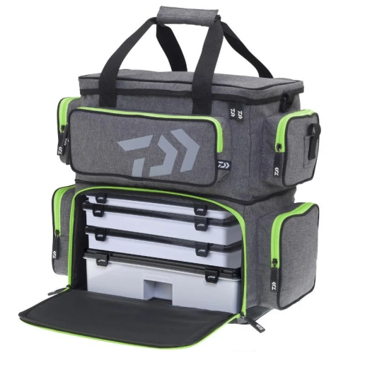 Geantă +  4 cutii Daiwa Prorex D-Box Tackle, Large, 45x42x25cm