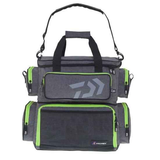 Geantă +  4 cutii Daiwa Prorex D-Box Tackle, Large, 45x42x25cm