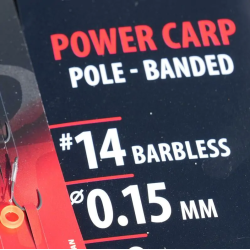 Cârlige legate Gamakatsu Pro-C Power Carp Banded Ready Rigs Nr.10 | 0.17mm, 8buc/plic