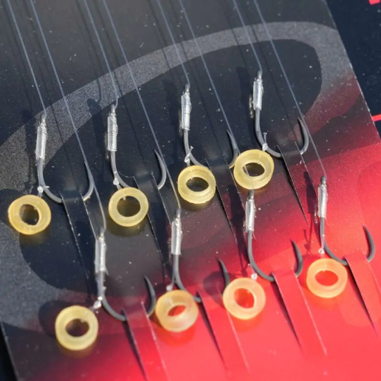 Cârlige legate Gamakatsu Pro-C Power Carp Banded Ready Rigs Nr.12 | 0.17mm, 8buc/plic