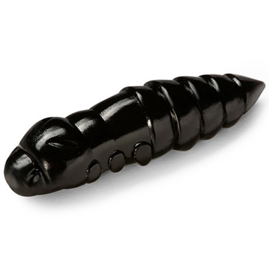 Larve FishUp Trout Series Pupa Cheese, Culoare 101 Black, 3.2cm, 10buc/plic Larve FishUp Trout Series Pupa Cheese, Culoare 101 Black, 3.2cm, 10buc/plic