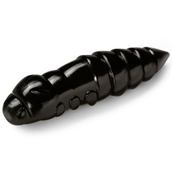 Larve FishUp Trout Series Pupa Cheese, Culoare 101 Black, 3.8cm, 8buc/plic