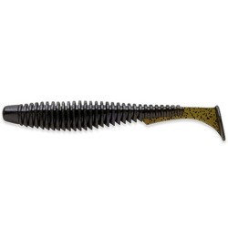 Shad FishUp U-Shad 4", Culoare 043 Watermelon Brown Black 10.1cm, 8buc/plic