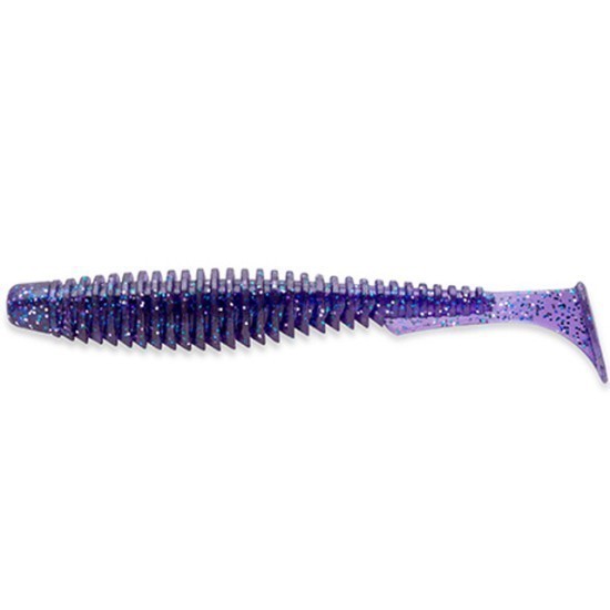 Shad FishUp U-Shad 4", Culoare 060 Dark Violet Peacock & Silver, 10.1cm, 8buc/plic