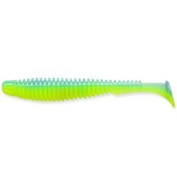 Shad FishUp U-Shad 4", Culoare 206 Sky Chartreuse, 10.1cm, 8buc/plic