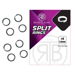 Inele despicate RTB Split Rings #00, 2.5mm/7.5kg, 10buc/plic