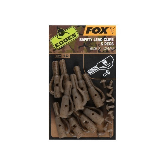 Edges Camo Size 7 lead clip + pegs Edges Camo Size 7 lead clip + pegs