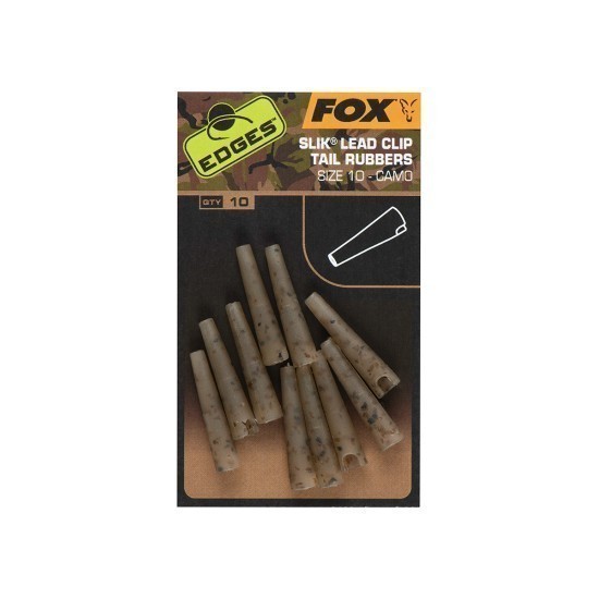 Edges Camo Size 10 Slik lead clip tail rubber Edges Camo Size 10 Slik lead clip tail rubber