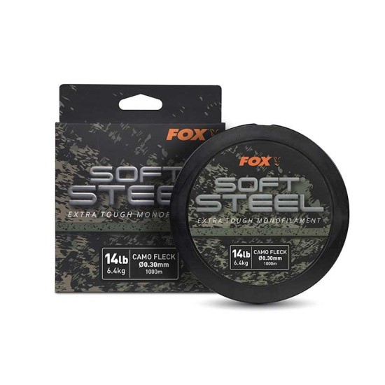 Soft Steel Fleck Camo Mono 14lb (6.4kg) 0.30mm x 1000m
