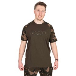 khaki / Camo Outline T - small