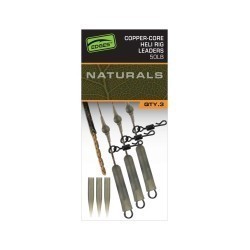Edges Naturals Copper-Core Heli Rig Leaders x3