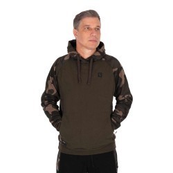 Khaki  / Camo pullover premium 310 hoodie - S
