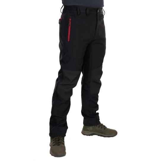 Pantaloni Fox Rage Pro Series Softshell Trousers, Storm Grey & Chilli Red, 3x-Large
