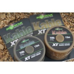 Fir Leadcore Korda Kable XT Extreme, Weed Green, 70lbs/15m