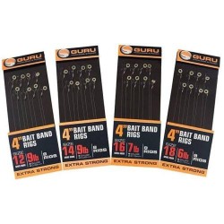 Montură Guru Bait Band Method Hair Rigs, Nr.16, 0.19mm/10cm, 8buc/plic