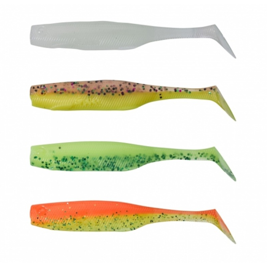 Shad Gunki Peps, Dark Water Mix II, 9cm/5.3g, 4buc/plic Shad Gunki Peps, Dark Water Mix II, 9cm/5.3g, 4buc/plic
