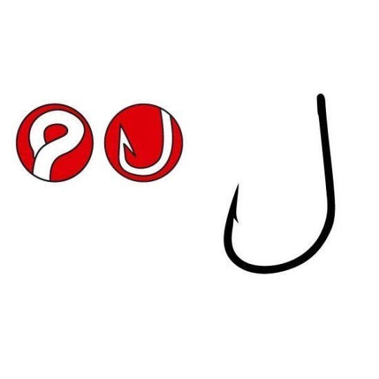 CÂRLIGE GAMAKATSU LS-2033F OCHET NEGRU NR.9 15BUC/PLIC