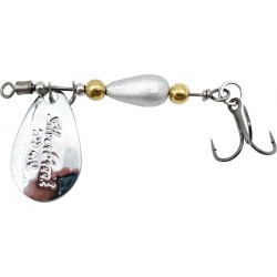 Linguriță rotativă Daiwa Silver Creek, Silver Metal, 6g