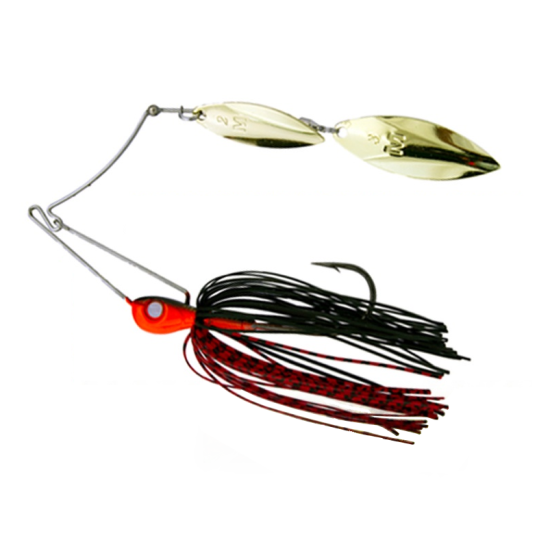 Spinnerbait Mustad Arm Lock, Black/Orange, 7g