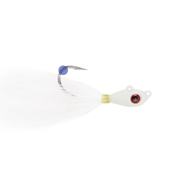 Jig Mustad Big Eye Bucktail, Green Glow White, 10g