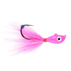 Jig Mustad Big Eye Bucktail, Pink Crystal Flash, 10g