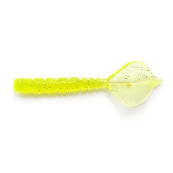 Grub Mustad Aji Micro Hila, UV Clear Chartreuse, 4.3cm, 12buc/plic