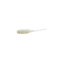 Grub Mustad Aji Micro Naf, White Glow Glitter, 5cm, 10buc/plic