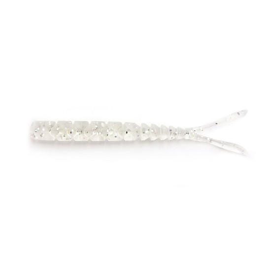 Grub Mustad Aji Micro Pilo, Clear Rainbow Glitter, 5cm, 15buc/plic