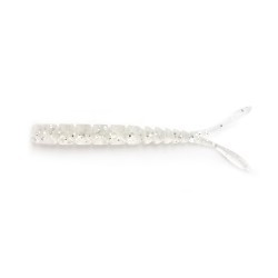 Grub Mustad Aji Micro Pilo, Clear Silver Glitter, 5cm, 15buc/plic
