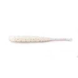 Grub Mustad Aji Micro Plu, White Glow Glitter, 5cm, 15buc/plic
