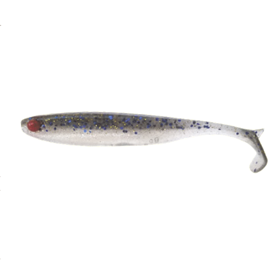 Shad Mustad Mezashi Tail Minnow Floating, Blue Dot Sardine, 7.6cm, 6buc/plic