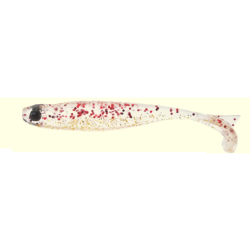 Shad Mustad Mezashi Tail Minnow Floating, Red Gold Glitter, 8.8cm, 6buc/plic