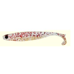 Shad Mustad Mezashi Z Minnow, Red Gold Glitter, 7.6cm, 6buc/plic