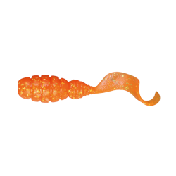 Nălucă Jackall Good Meal Grub, Orange Gold Flake, 3.8cm, 8buc/plic