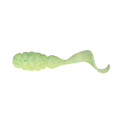 Nălucă Jackall Good Meal Grub, Hot Lime-Glow Chartreuse, 3.8cm, 8buc/plic