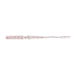 Grub Jackall Peke Ring, Clear Red Flake, 6.8cm, 8buc/plic