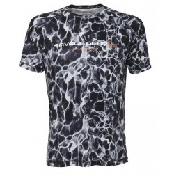 Tricou Savage Gear Night UV, Black Waterprint, 2X-Large