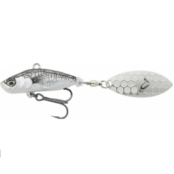 Spinnertail Savage Gear 3D Sticklebait Tailspin, Black Silver, 8cm/18g