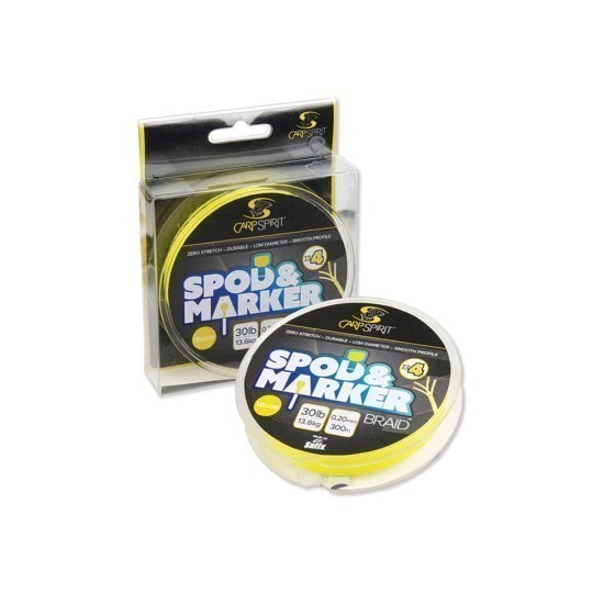 SPOD AND MARKER BRAID X4 300M 0,20MM 30LB YELLOW