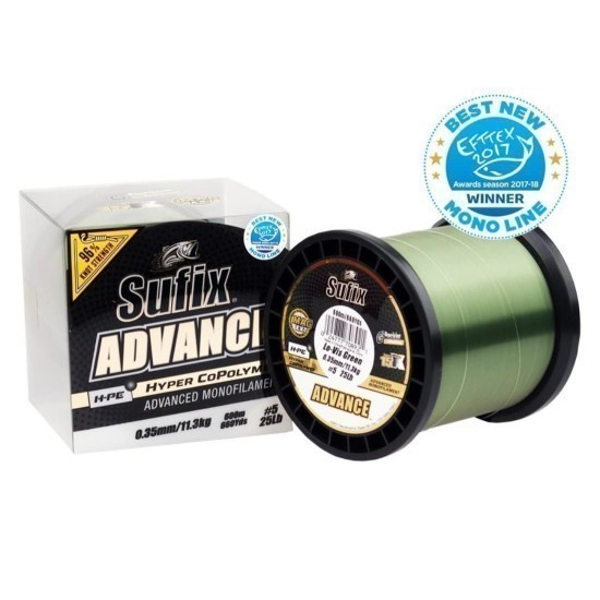 ADVANCE 1000M WINDING 0.35MM 11.3KG 5 25LB GREEN