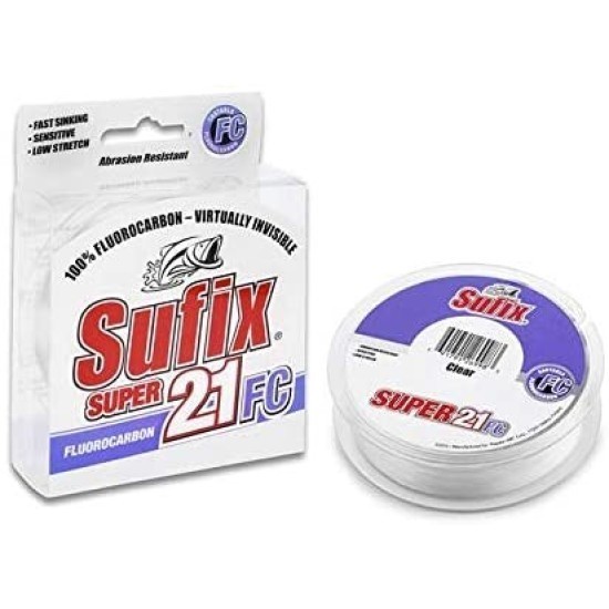 SUPER 21 FLUOROCARBON 150M 0.20MM/3.7KG 1.5/8LB/CLEAR