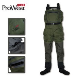 Cizme piept Rapala X-Protect Waders 3+4 Green Gray Black, Medium 41-42