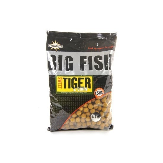 Big Fish Sweet Tiger & Corn boilies 15mm 1kg Big Fish Sweet Tiger & Corn boilies 15mm 1kg