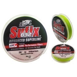 Sufix 832 120M 0.20MM/13.50KG/30LB/Neon Lime