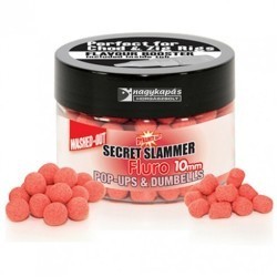 Secret Slammer fluro washed outs Pop Ups  10mm boilies and dumbells  cutie