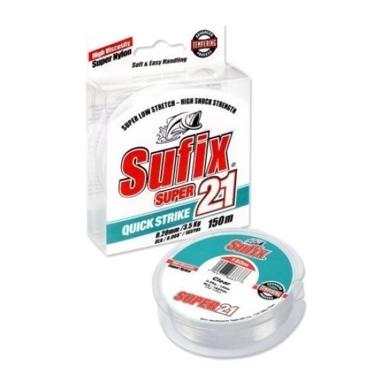 SUPER 21 150M 0.20MM/3.5KG/8LB/CLEAR SUPER 21 150M 0.20MM/3.5KG/8LB/CLEAR