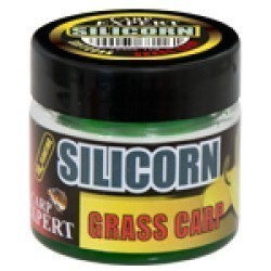 Porumb artificial flotant Carp Expert Silicorn, Lucernă Verde, 10buc/cutie